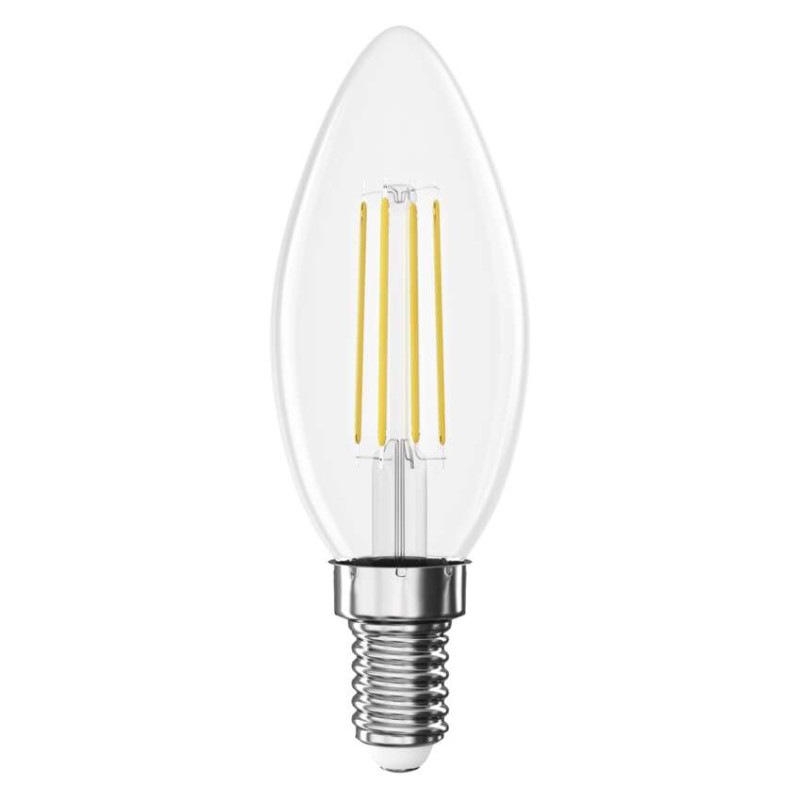 LED FLM CANDLE 3,4W(40W) 470lm E14 NW 3