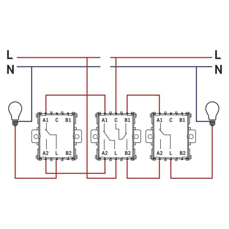 Spínač č.5B 250 V/10 A max. IP20  A6100.3 biely EMOS 7