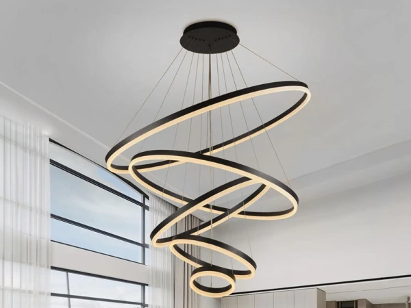 LED závesné svietidlo na lanku + diaľkový ovládač 210W - J4330/B 6