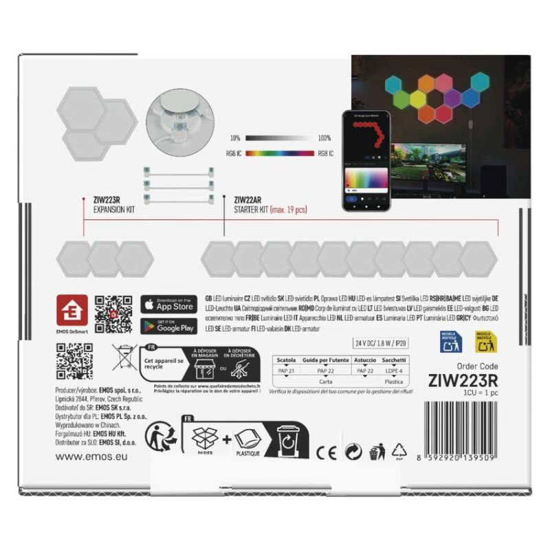 GOSMART WALL HEXAGONS (3pack) 7
