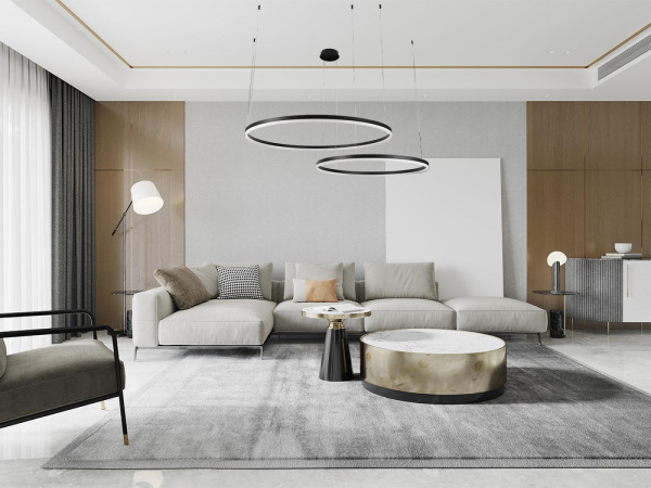 LED visiace svietidlo + diaľkový ovládač 128W - J4383/B 9