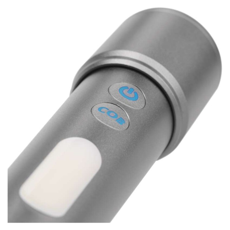 LED NABÍJECÍ SVÍTILNA KOVOVÁ 600 lm, 120 12