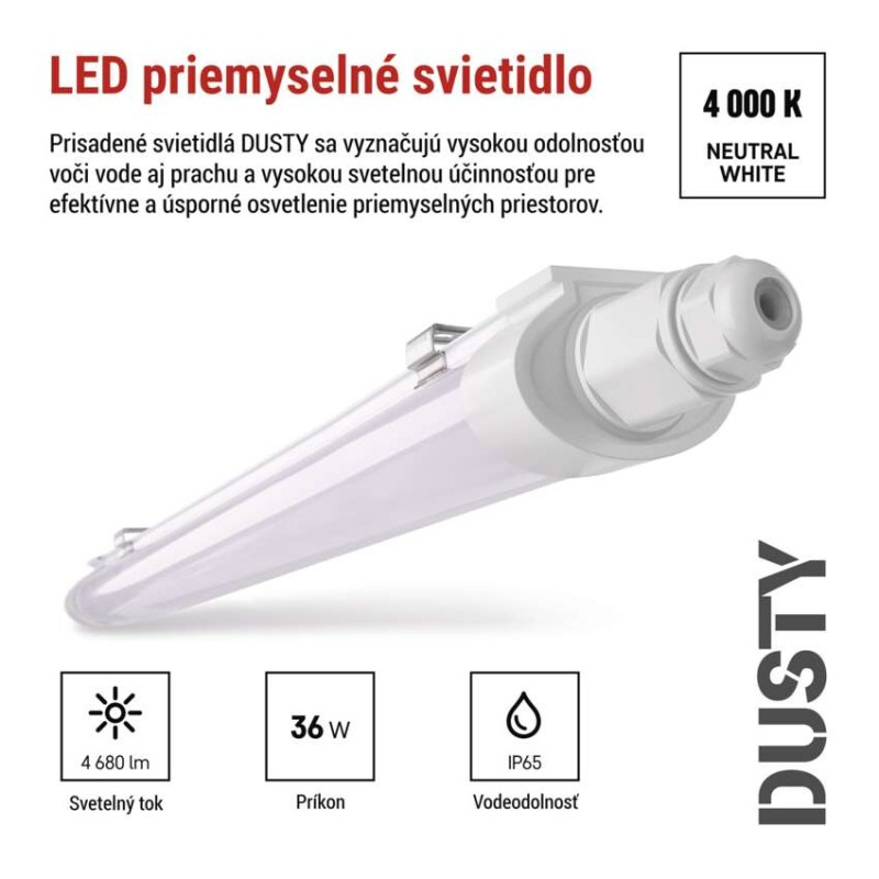 Svietidlo LED 120cm 36W 4680lm 4000K IP65 EMOS