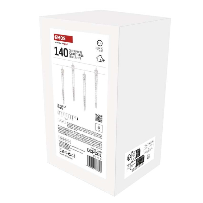 VIANOCE Girlanda LED pad.cencúle 10ks 3,6M biela DCPC01