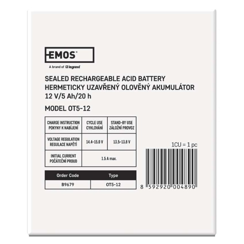 AKUM SLA 12V 5Ah FA6,3 4