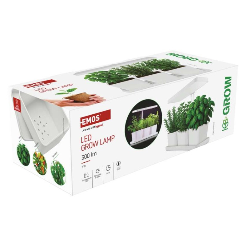 LED Lampa GROW Pestovatelská 7W, časovač,stmievat. Z7904 EMOS 14
