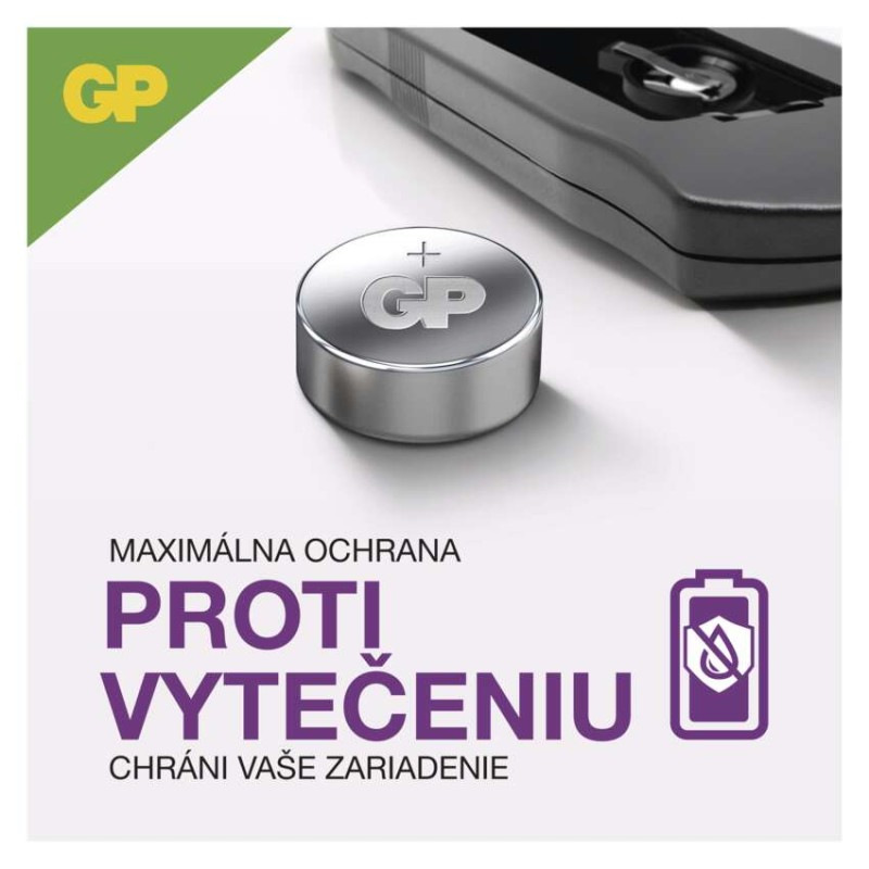 GP alkalická kn. baterie A76F (LR44) 2BL 5