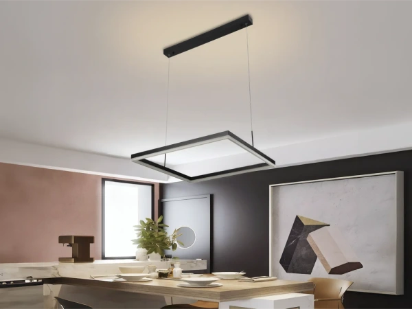 LED závesné svietidlo na lanku + diaľkový ovládač 55W - J4320/B 9