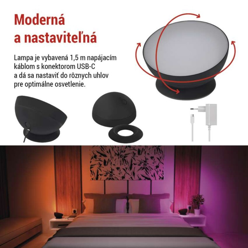 GOSMART AMBIENTNÍ LED LAMPA 7W 330LM BÍL 3