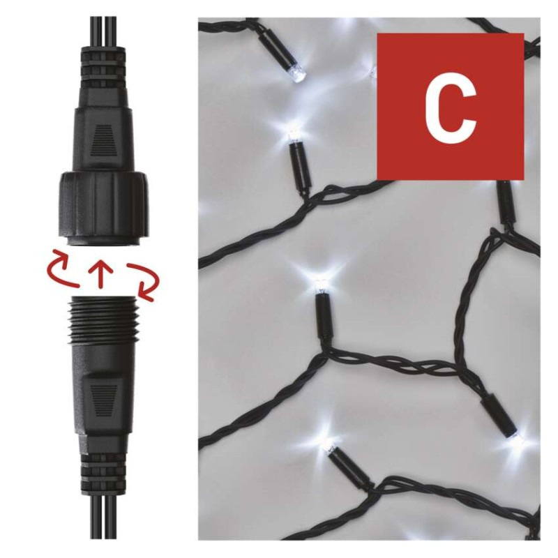 VIANOCE reťaz conn. 100LED 10m D2AC04 6