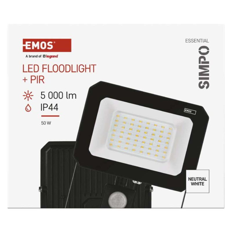 LED REFLEKTOR SIMPO 50W 5000LM IP44 NW P 10