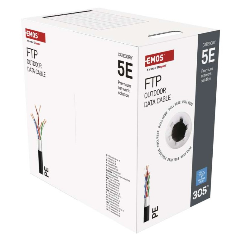 FTP KABEL CAT5E PE OUTDOOR 305M BOX 8