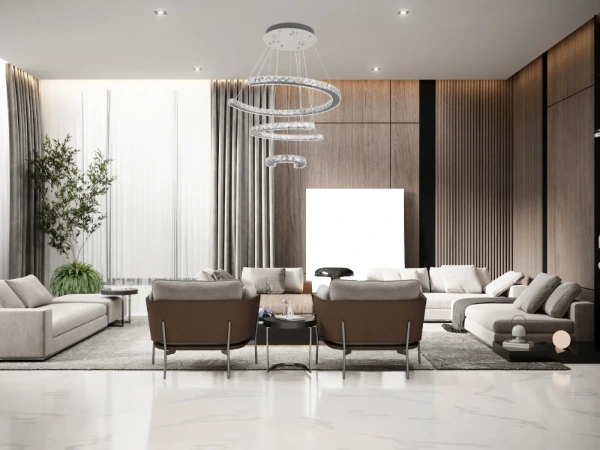 LED luxusné krištáľové svietidlo + diaľkový ovládač 100W - J6356/CH 5