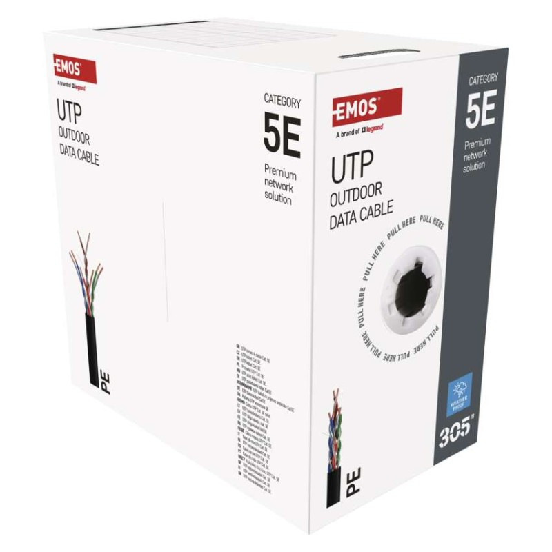 UTP KABEL CAT5E PE OUTDOOR 305M BOX 8
