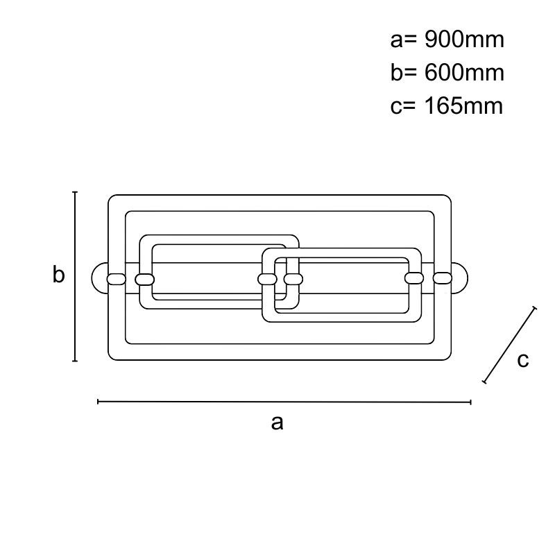 LED stropné svietidlo s diaľkovým ovládačom 280W - J3343/B 10