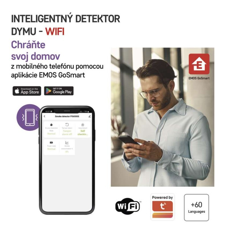 GOSMART DETEKTOR KOUŘE TS380C-HW 2