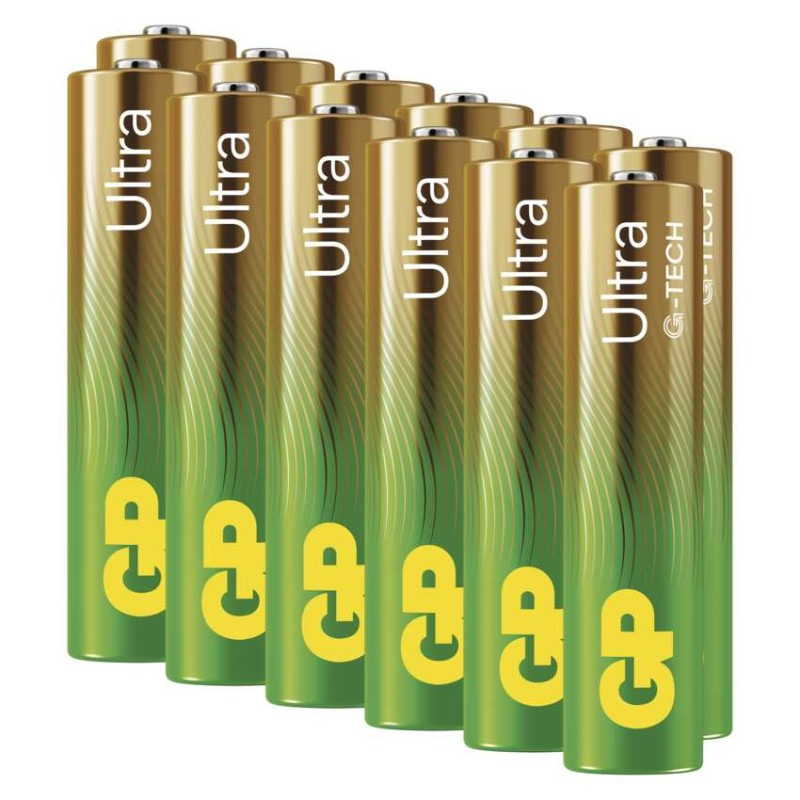 GP alkalická baterie Ultra AAA (LR03) 12 5