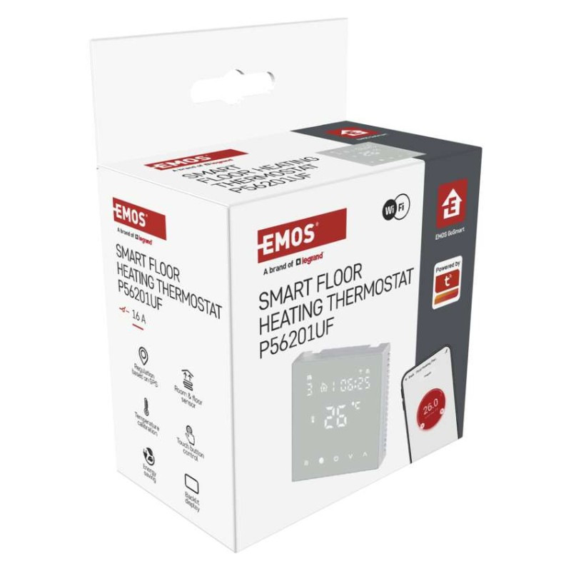 Termostat podlahový programovateľný GoSmart WIFI  P56201UF 13