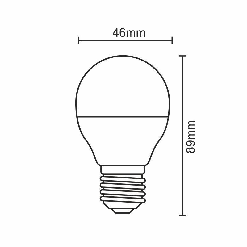 LED žiarovka 8W - G45 / E27 / SMD / 4000K - ZLS829 6