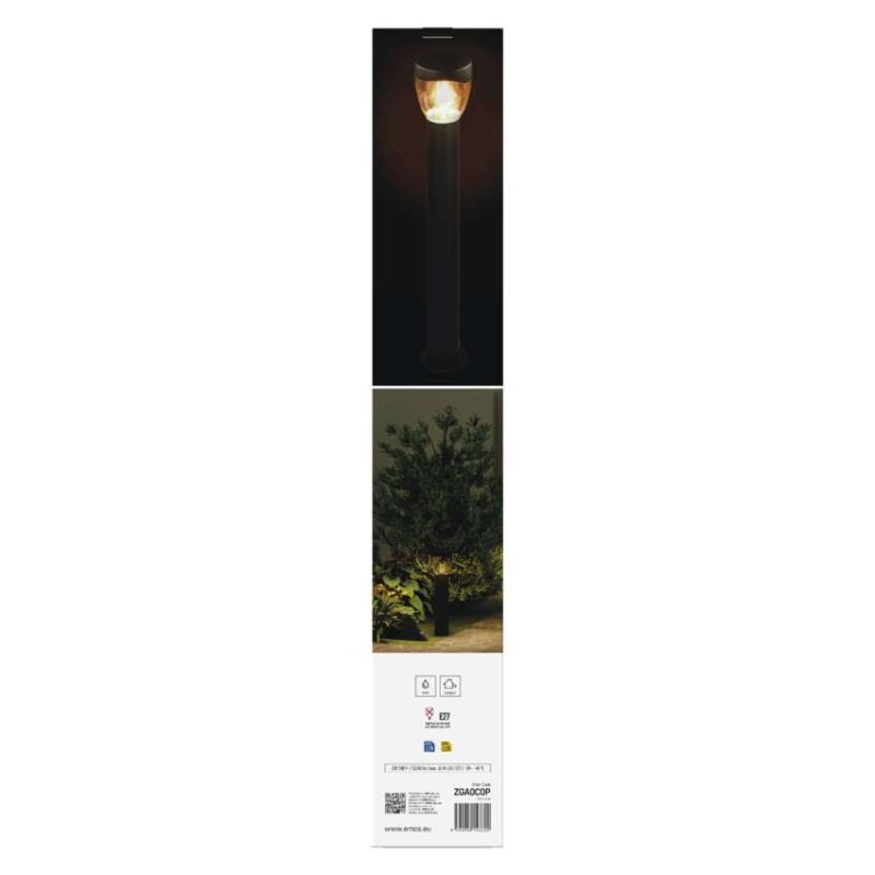 LED ZAHRADNÍ SVÍTIDLO,E27,IP44,MAX 15W,S 10
