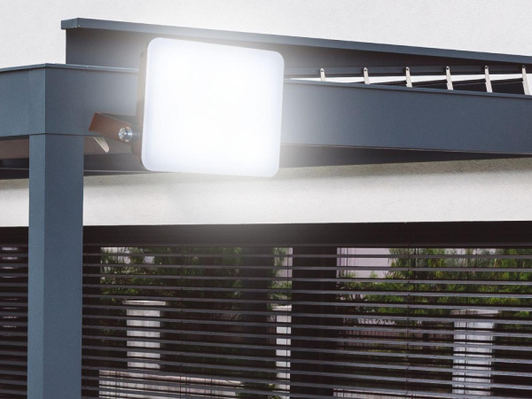 Vonkajší čierny LED reflektor 10W / 4000K - LF7021 10