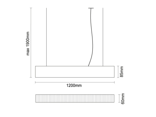 LED lineárne svietidlo 55W - LN71 7