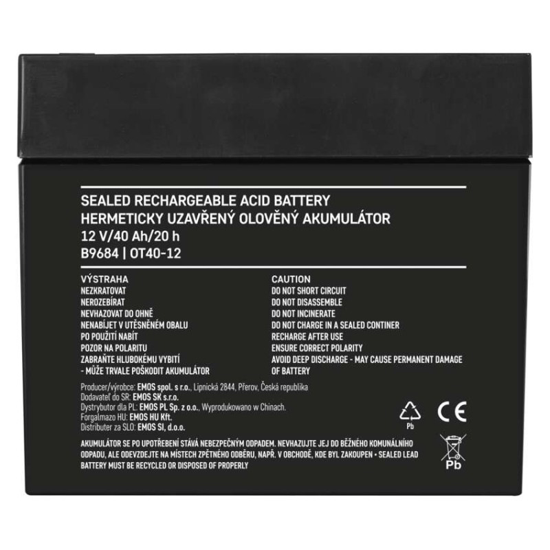 AKUMULÁTOR SLA 12V 40AH M6 3