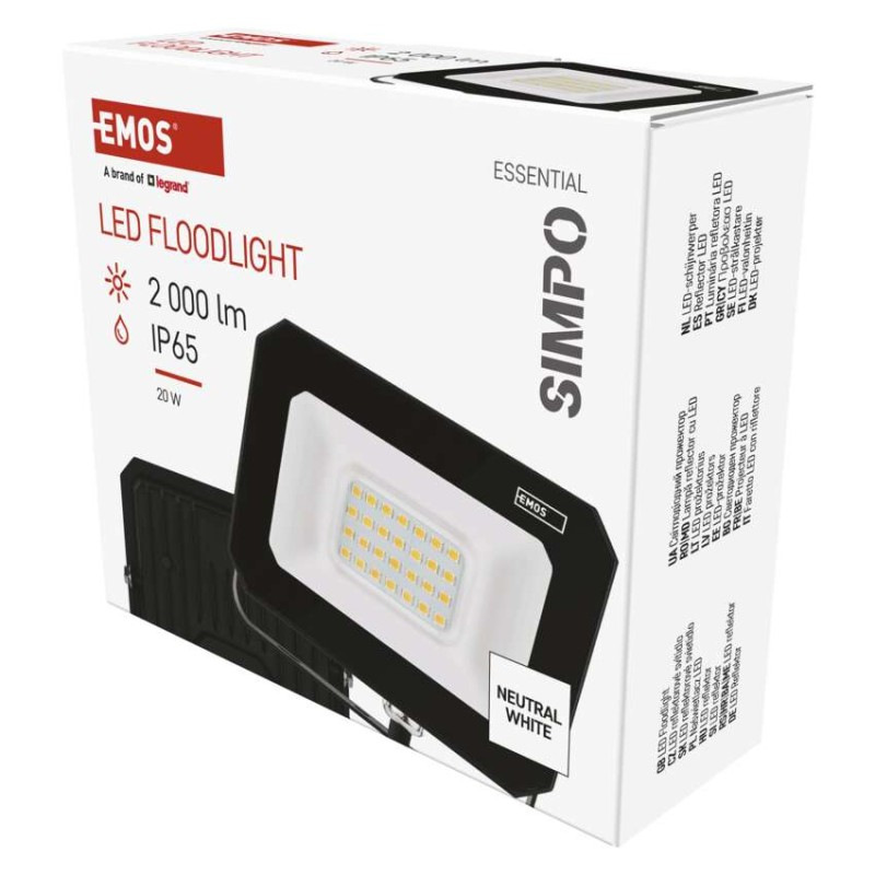 LED REFLEKTOR SIMPO 20W 2000LM IP65 NW