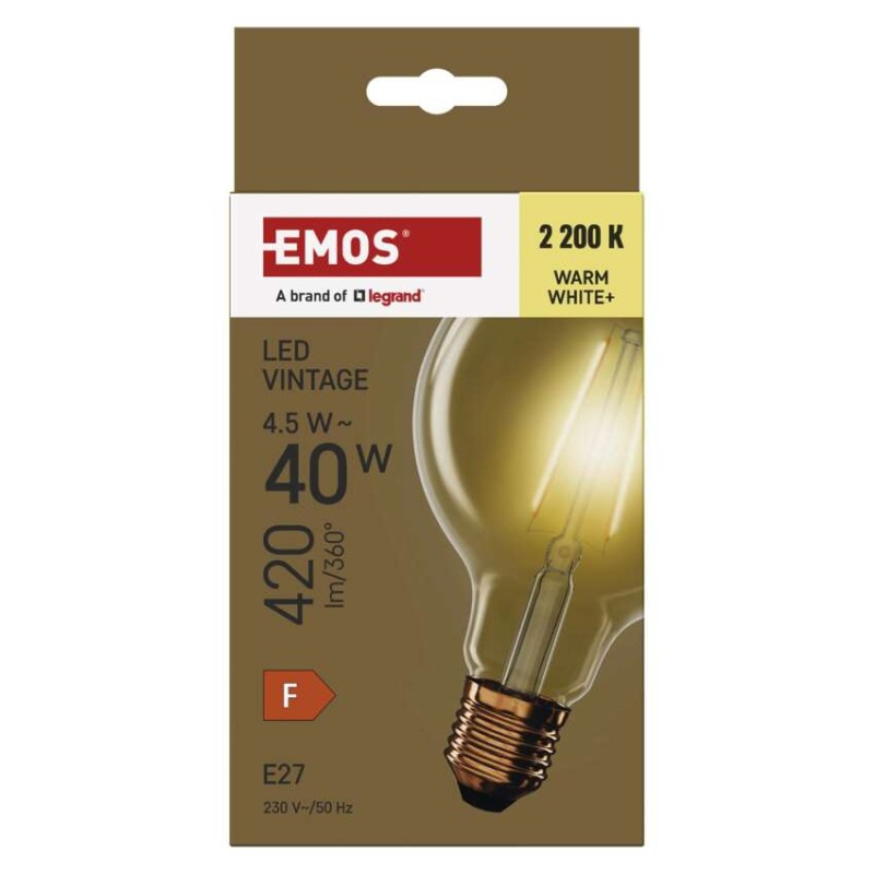 Žiarovka LED VNT G95 4W E27 WW+ Z52032 EMOS 1525713240 8