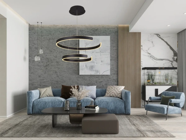 LED závesná lampa na lanku + diaľkový ovládač 120W - J4328/B 3