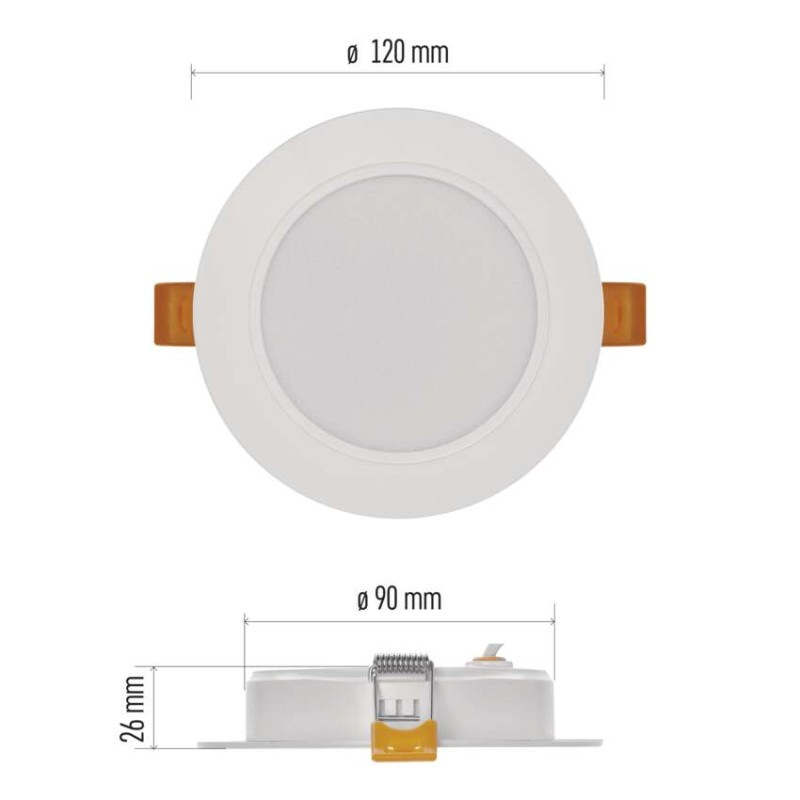 LED SVÍTIDLO RUBIC VES.KR 9W 900LM IP20 2