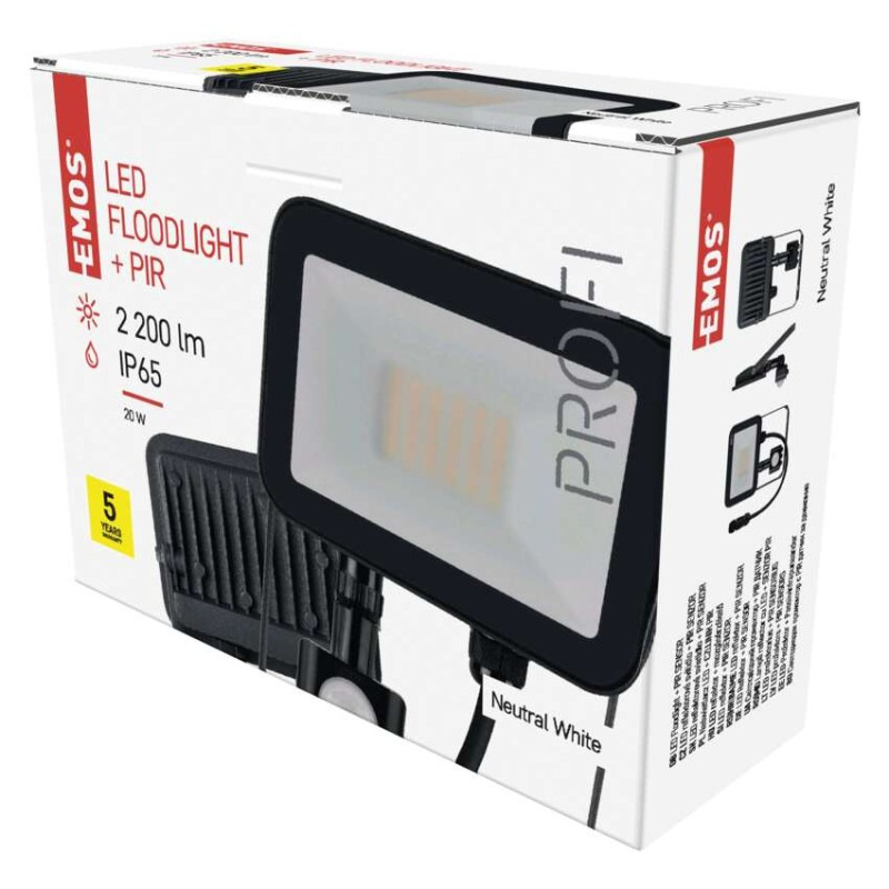 LED REFLEKTOR PROFI 20W 2200LM PIR