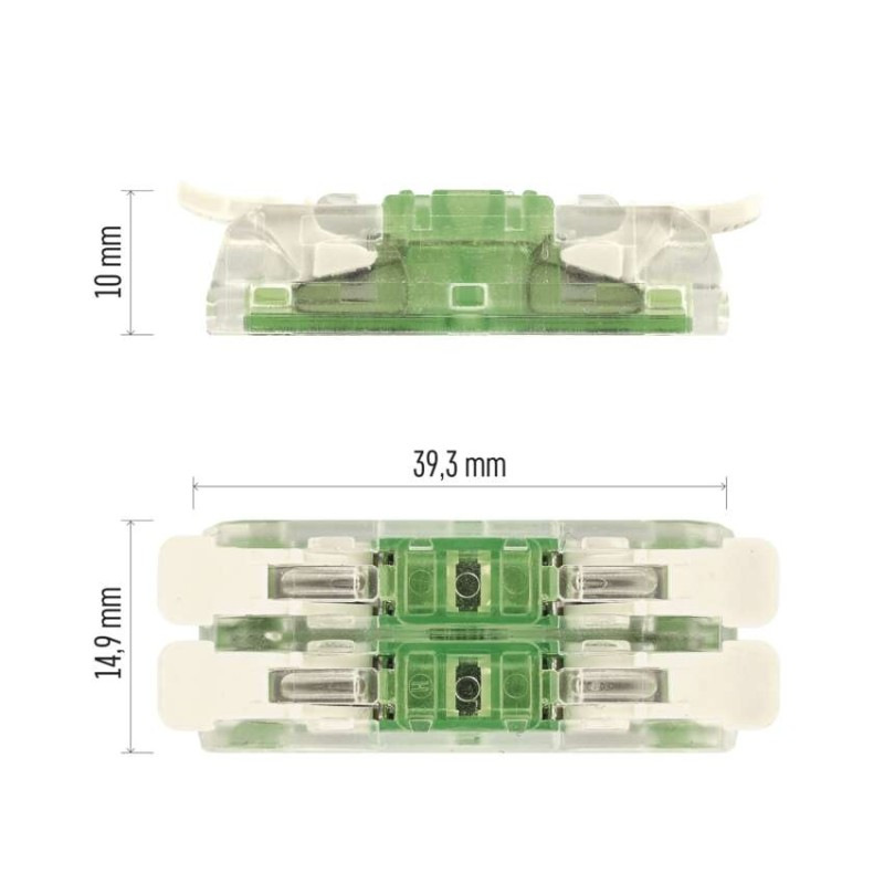 Priama spojovacia svorka s páčkou 4x0,2-4MM (bal.10ks) A9112 10