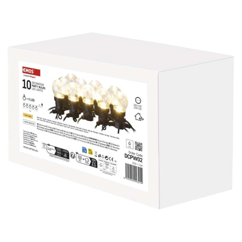 VIANOCE Party žiarovka 50LED 5M IP44WW   DCPW02