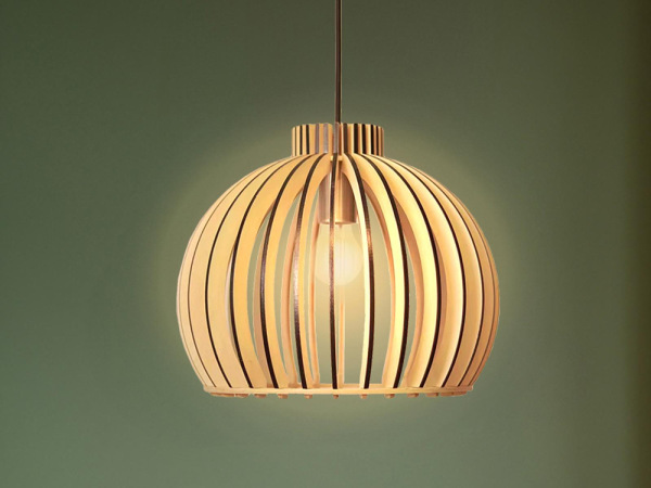 Závesný luster z masívneho dreva E27 / 450 - WRE142 1