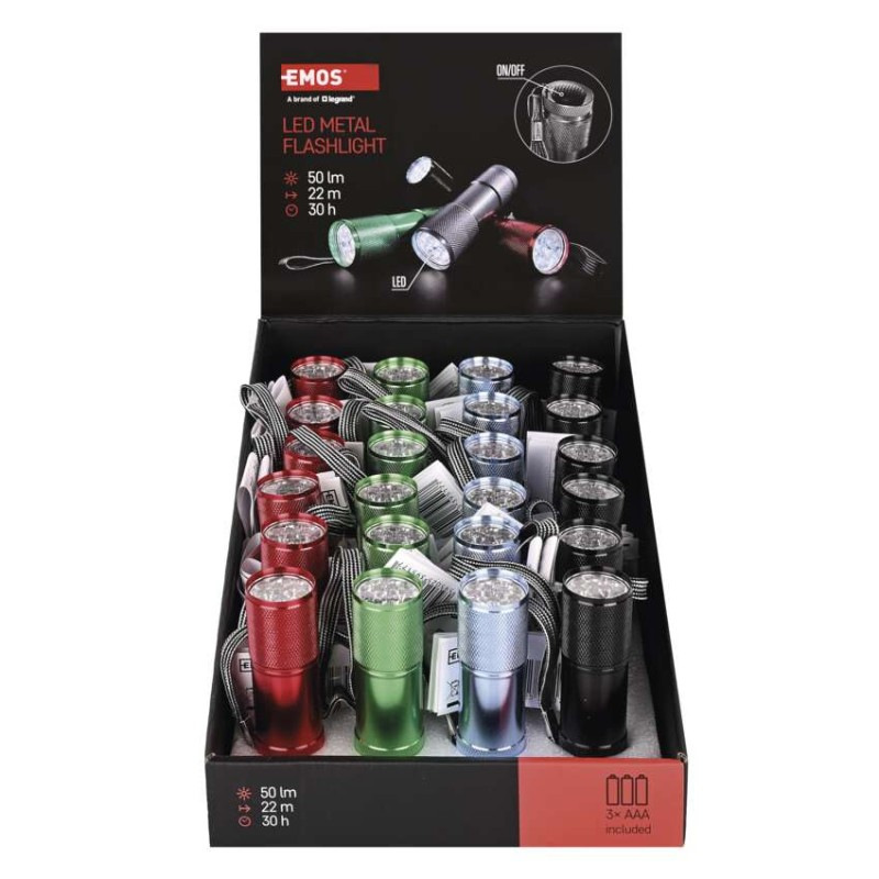 LED SVÍT.9 DIOD - 3AAA + BAT