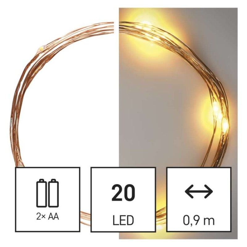 VIANOCE reťaz NANO 20LED 1,9M