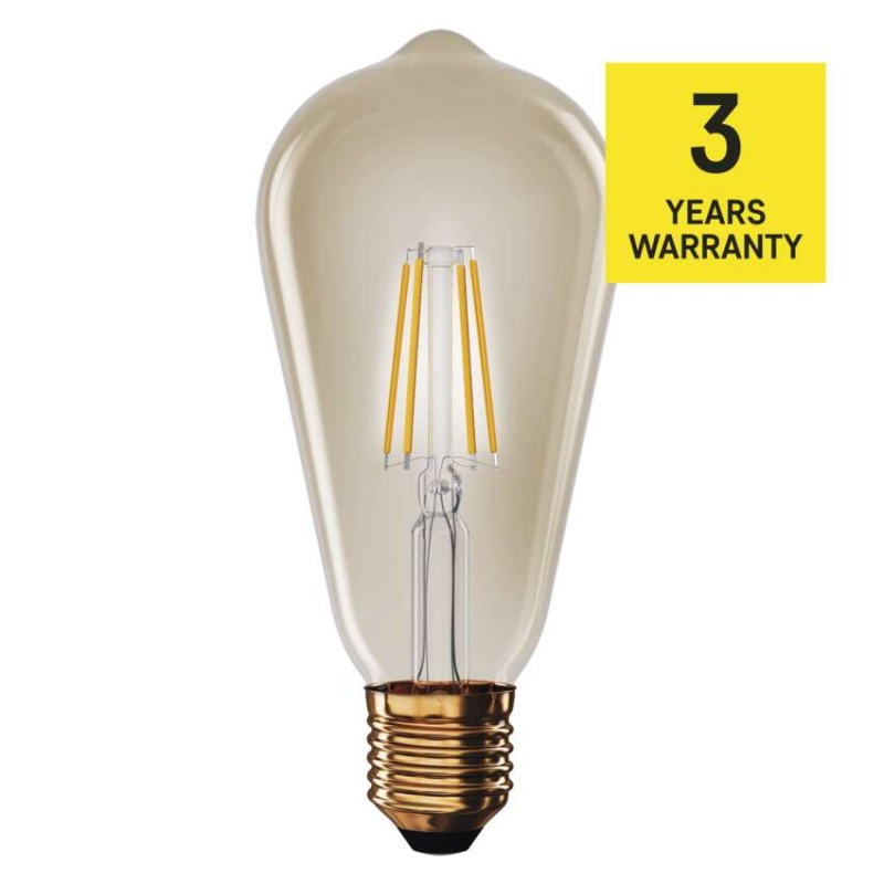 LED VNT ST64 4,5W(40W) 420lm E27 WW+ 4