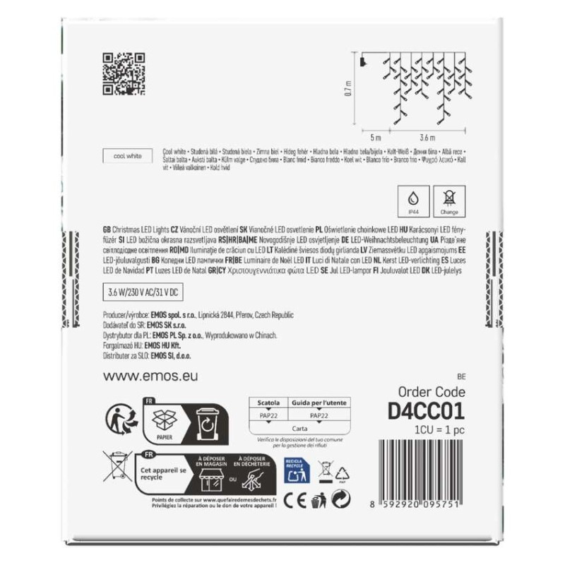 Vánoční rampouchy MF 3,6M CW (ZY2050) 9
