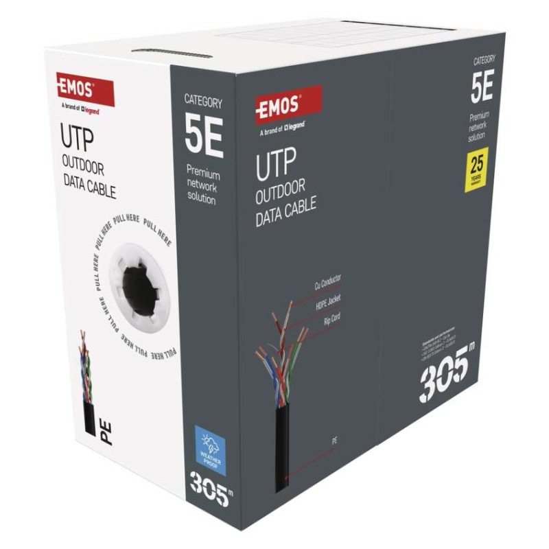 UTP KABEL CAT5E PE OUTDOOR 305M BOX 7