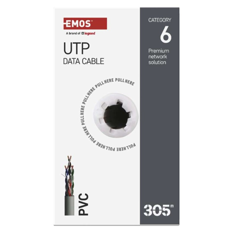 DATOVY KABEL CAT 6 UTP 305m 6