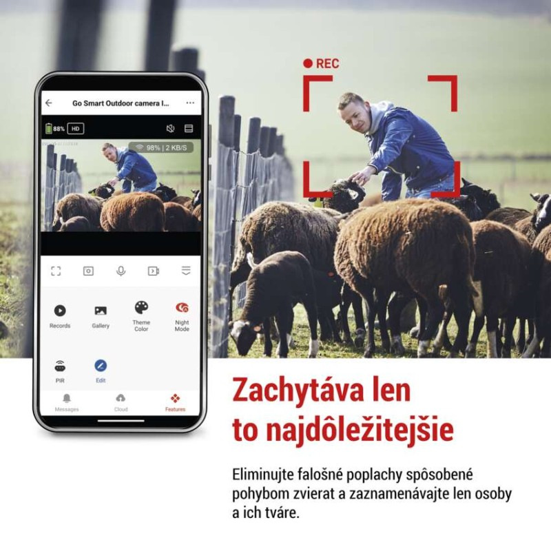GOSMART IP KAMERA VENKOVNÍ 4G LTE IP-60 1
