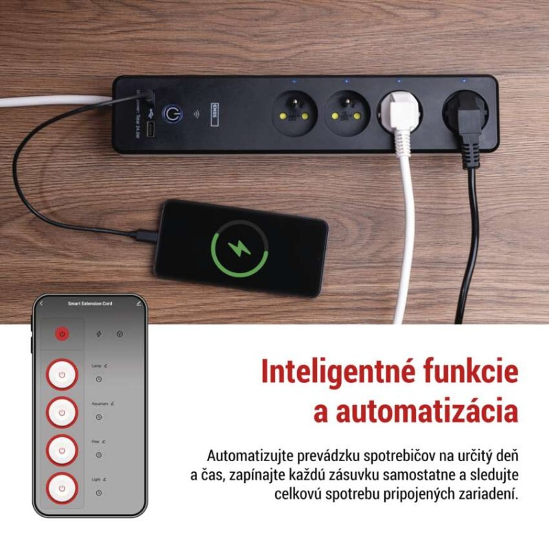 GOSMART PRODLUŽKA 4Z 2M S VYP. 1,5MM + 2 6