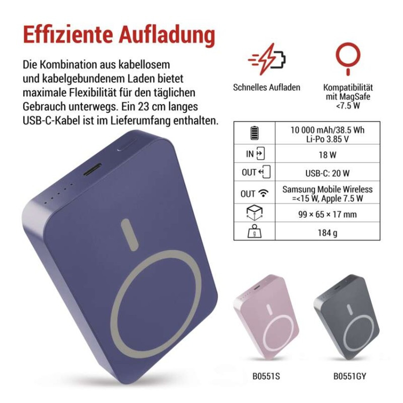 EMOS POWERBANKA WI 1046 10000MAH MODRÁ 4