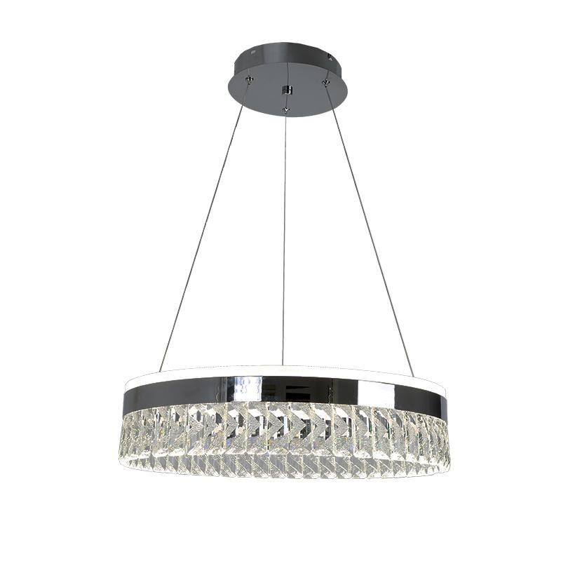 LED luxusné závesné krištáľové svietidlo s diaľkovým ovládačom 90W - TA2300/CH 5