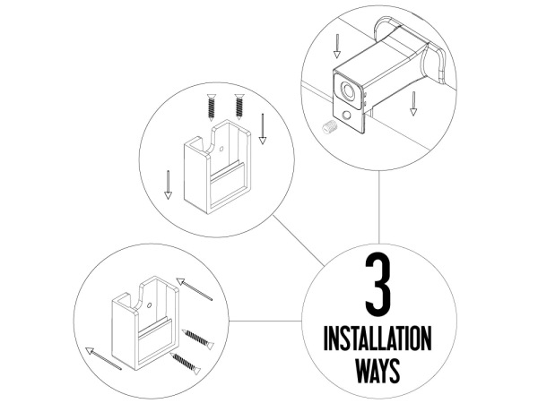 LED kúpeľňové svietidlo 12W / IP44 / 600 / 4000K - LNL7722/BK 1