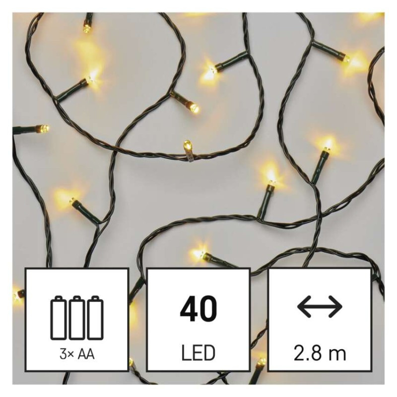 VIANOCE 40LED 2,8M 3AA IP44 WW 1
