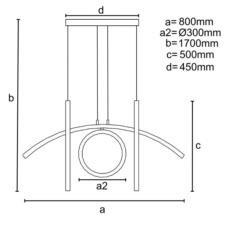 LED závesné svietidlo + diaľkový ovládač 25W - J4362/G 12