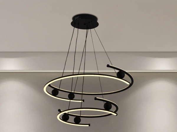 LED závesné svietidlo + diaľkový ovládač 80W - J4346/B 5