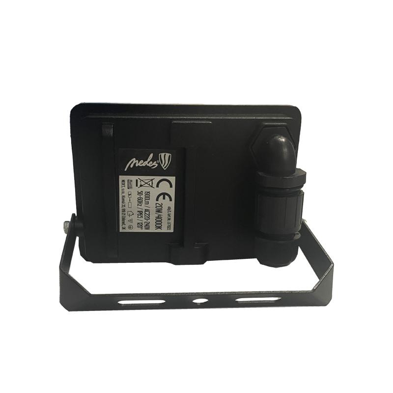 Vonkajší čierny LED reflektor 20W / 4000K - LF7022 1